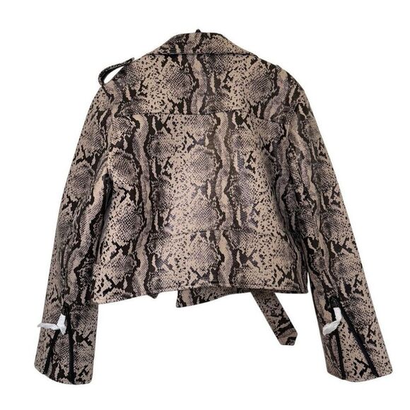 Mother the chopper snakeskin leather jacket Medium - Picture 5 of 6